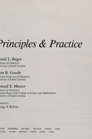 Cover of Reger Chemistry:Princ Practice