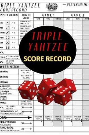 Cover of Triple Yahtzee Score Record