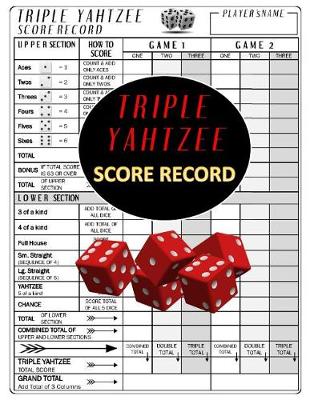 Book cover for Triple Yahtzee Score Record