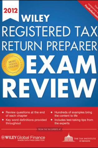 Cover of Wiley Registered Tax Return Preparer Exam Review 2012