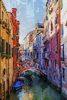 Book cover for Oil Painting of a Canal and Gondola in Venice, Italy Journal