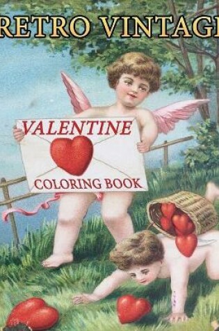 Cover of retro vintage valentine coloring book