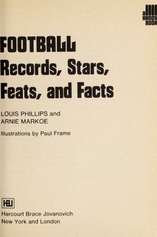 Cover of Football, Records, Stars, Feats, and Facts