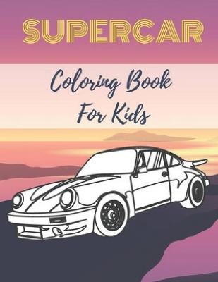 Book cover for SUPERCAR Coloring Book For Kids