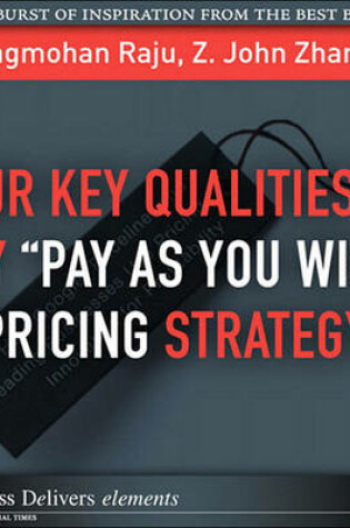 Cover of Four Key Qualities of Any "pay as You Wish" Pricing Strategy