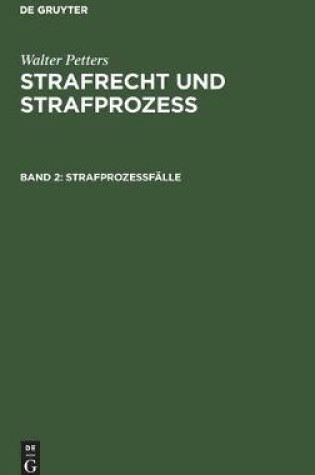 Cover of Strafproze�f�lle