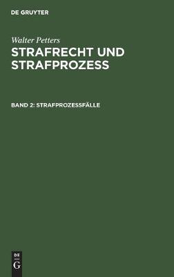 Cover of Strafproze�f�lle