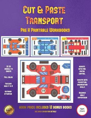 Book cover for Pre K Printable Workbooks (Cut and Paste Transport)
