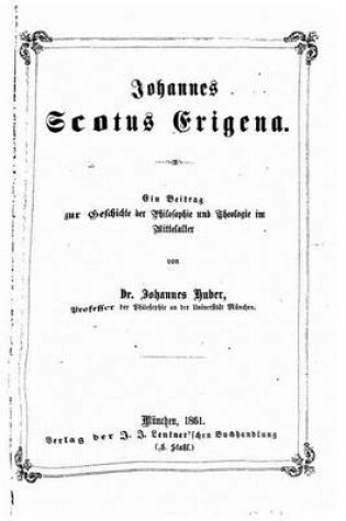 Cover of Scotus Erigena