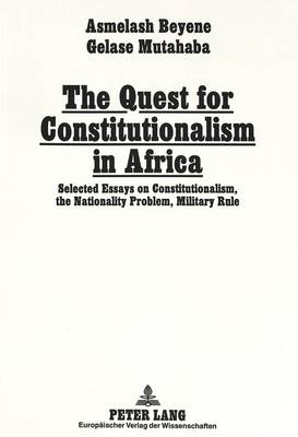 Book cover for Quest for Constitutionalism in Africa