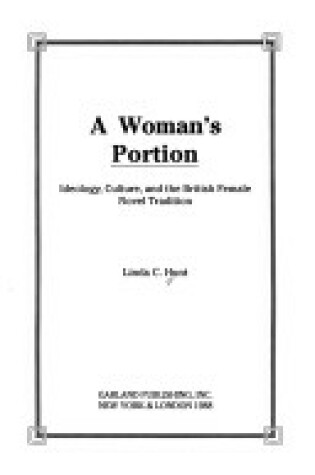 Cover of Woman's Portion Ideology