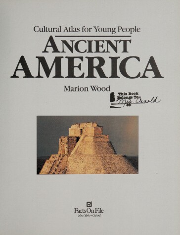 Book cover for Cultural Atlas of Ancient America