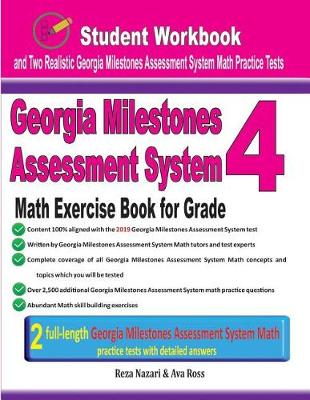 Book cover for Georgia Milestones Assessment System Math Exercise Book for Grade 4