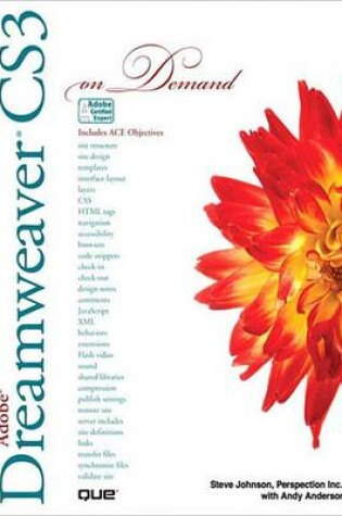 Cover of Adobe Dreamweaver Cs3 on Demand (Adobe Reader)