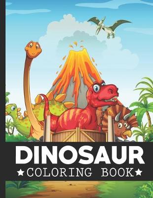 Book cover for Dinosaur Coloring Book