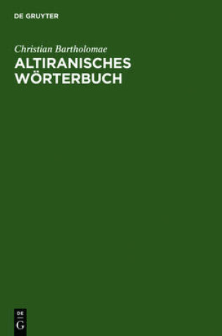 Cover of Altiranisches Woerterbuch
