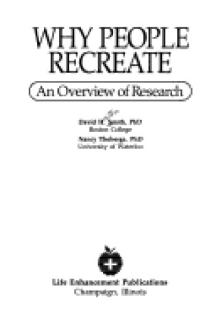 Cover of Why People Recreate