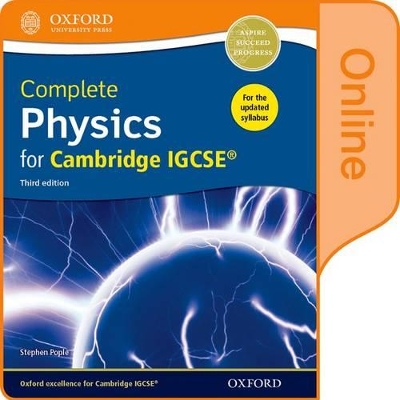 Book cover for Complete Physics for Cambridge IGCSE® Online Student Book