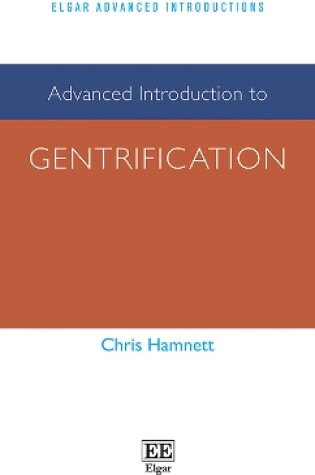 Cover of Advanced Introduction to Gentrification