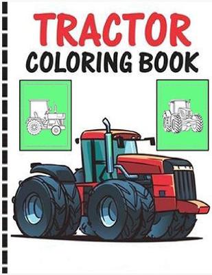 Book cover for Tractor Coloring Book