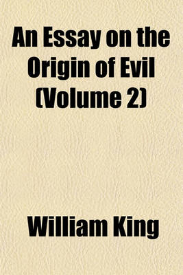 Book cover for An Essay on the Origin of Evil (Volume 2)