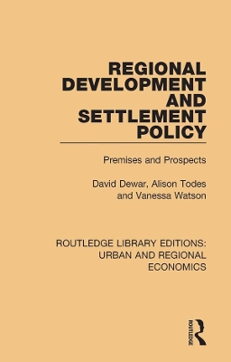 Book cover for Regional Development and Settlement Policy