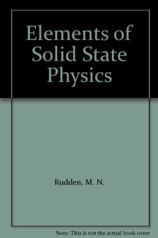 Cover of Elements of Solid State Physics