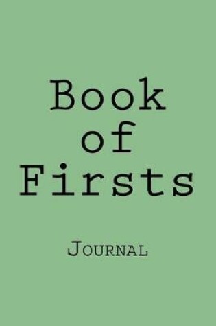 Cover of Book of Firsts