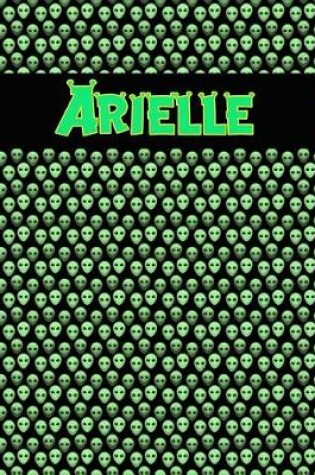 Cover of 120 Page Handwriting Practice Book with Green Alien Cover Arielle