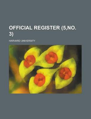 Cover of Official Register