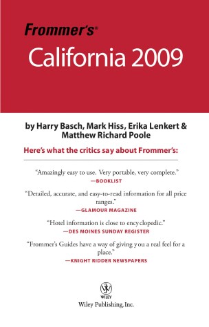 Cover of Frommer's California 2009