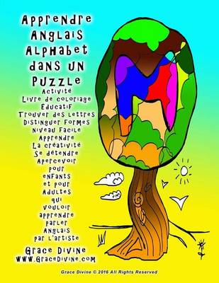 Book cover for Apprendre Anglais Alphabet dans un Puzzle Activité Livre de coloriage Éducatif Trouver des lettres Distinguer formes niveau facile Apprendre La créativité Se détendre Apercevoir pour enfants et pour Adultes qui vouloir apprendre