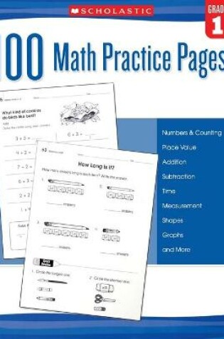 Cover of 100 Math Practice Pages: Grade 1