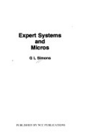 Cover of Expert Systems and Micros