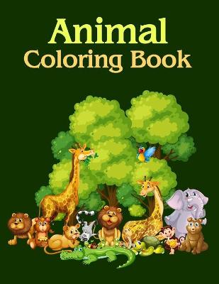 Book cover for Animal Coloring Book