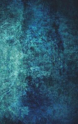 Book cover for Blue-Green Grunge - Lined Notebook with Margins - 5