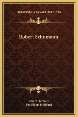 Cover of Robert Schumann