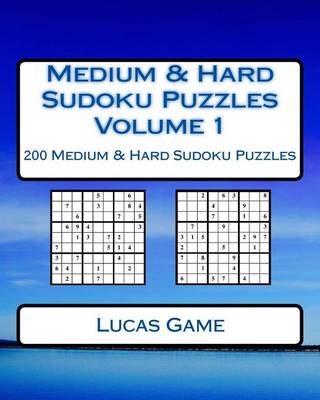 Cover of Medium & Hard Sudoku Puzzles Volume 1