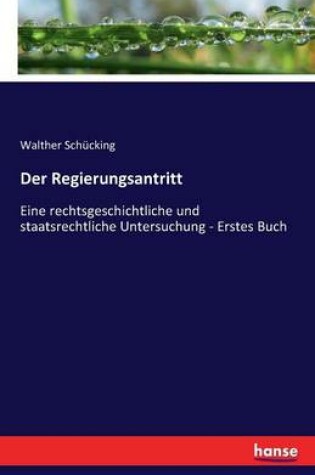 Cover of Der Regierungsantritt