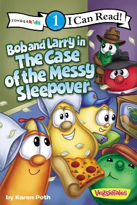 Book cover for Bob and Larry in the Case of the Messy Sleepover