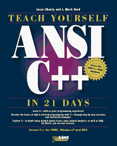 Book cover for Sams Teach Yourself ANSI C++ in 21 Days