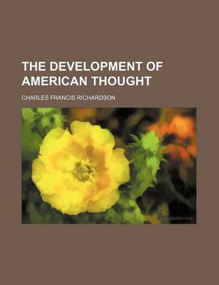 Book cover for The Development of American Thought