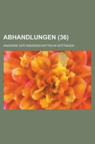 Cover of Abhandlungen (36)