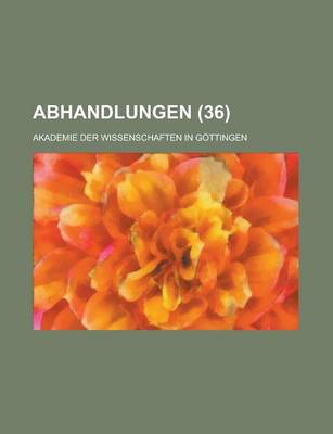 Book cover for Abhandlungen (36)