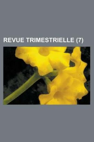 Cover of Revue Trimestrielle (7)