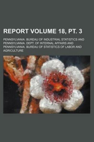 Cover of Report Volume 18, PT. 3