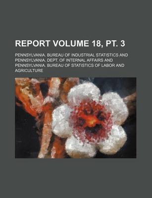 Book cover for Report Volume 18, PT. 3