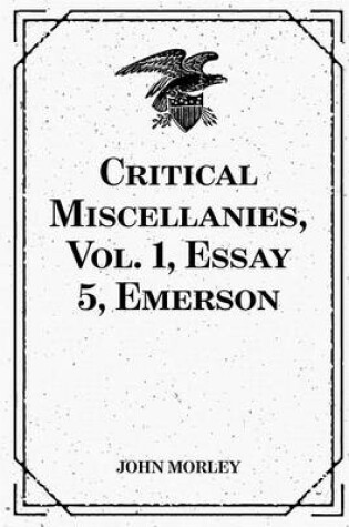 Cover of Critical Miscellanies, Vol. 1, Essay 5, Emerson