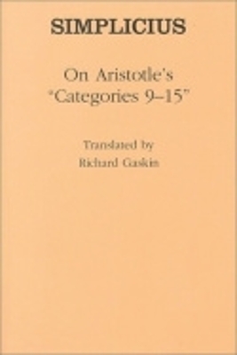 Cover of On Aristotle's "Categories 9-15"