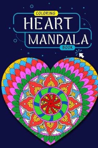 Cover of Hearts Mandala coloring book